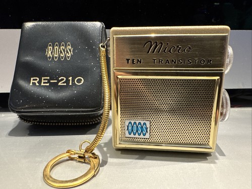 VTG ROSS MICRO SOLID STATE POCKET KEYCHAIN AM RADIO RE-210 WORKING ...
