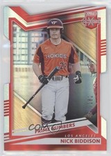 2022 Panini Elite Extra Edition Prime Numbers C Die-Cut /182 Nick Biddison 09an