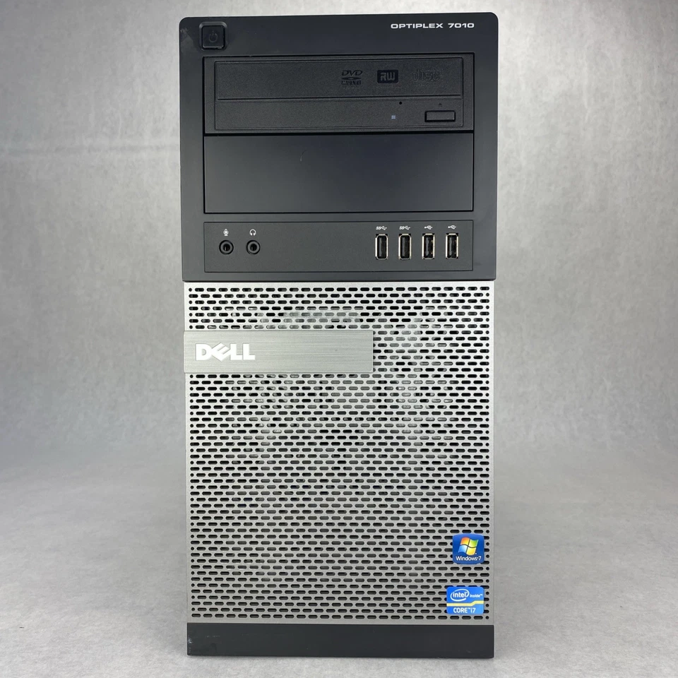 Dell Optiplex 7010 MT Intel Quad Core i7-3770 3,40 GHz 4 GB RAM DVDRW sin disco duro sin sistema operativo Foto 2 de 4