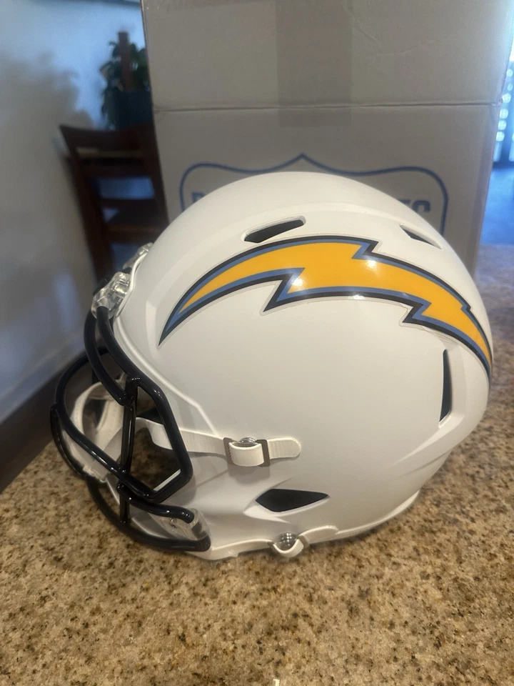 Shawne Merriman Los Angeles Chargers Autographed Full Size Replica Helmet COA - Image 2 of 4