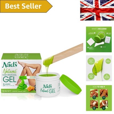 No-Heat natürliche Haarentfernung Gel Wachs Kit für glatte Haut - hypoallergen & sicher