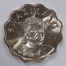 1996 Swaziland 20 Cents Cu-Ni Scalloped Coin KM#50.1   BU