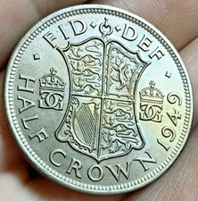 1949 George VI Half Crown A/UNC British Coin Free UK Post #R174