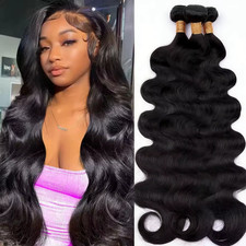 Body Wave Bundles Human Hair 1/3/4 Bundles Human Hair Natural Black Color Brazil