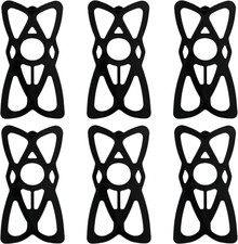 6PCS Motorcycle Phone Mount Tether, Anti-Slip Silicone Security Band Bike Cellph