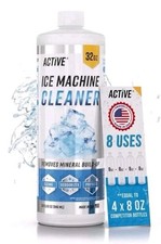 Ice Machine Cleaner Maker Descaler - 32 fl oz 8 Uses Nickel Safe Maker...