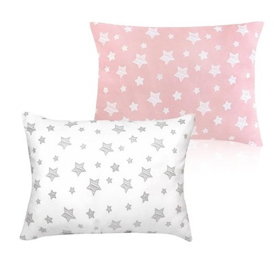 2 Pack Toddler Pillow for Sleeping Kid Pillow 14''x19'' for Small Travel Bed Girls