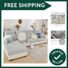 Sofa Seat Cushion Covers- High Stretch Non-Slip Couch Sofa Cover 1-Piece Univ...