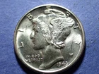 1943-D Mercury Dime  Ch. BU  FSB