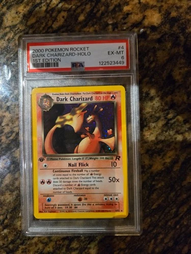 Dark Charizard 4/82 1st Edition Holo PSA 6 Team Rocket