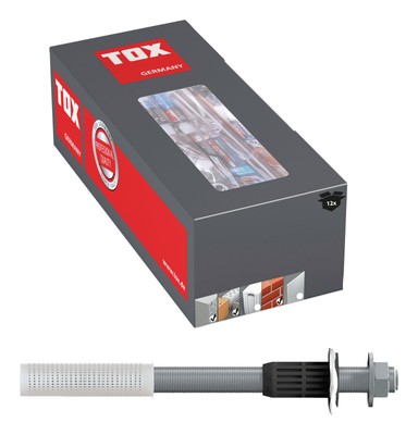 Tox Schwerlast-Abstandsmontagesystem Thermo Proof Plus M16 x 300... 12 Stück