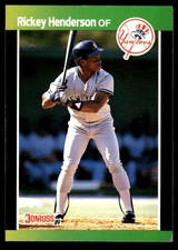 Rickey Henderson 1989 Donruss #245 New York Yankees MLB READ FREE SHIPPING