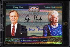 2008 Donruss Americana George H.W. Bush Barbara Bush Dual Auto /50