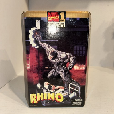 #ad New 1998 Marvel Comics Toy Biz Rhino Level 1 Snap Model Kit Spider Man 48886 $19.16