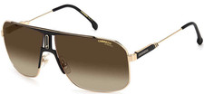 Carrera Unisex Black/Gold Frame Brown Lens Sunglasses 1043/S 02M2