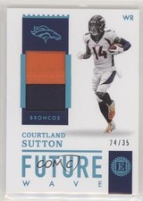 2020 Panini Encased Future Wave Materials Sapphire 24/35 Courtland Sutton 5w7