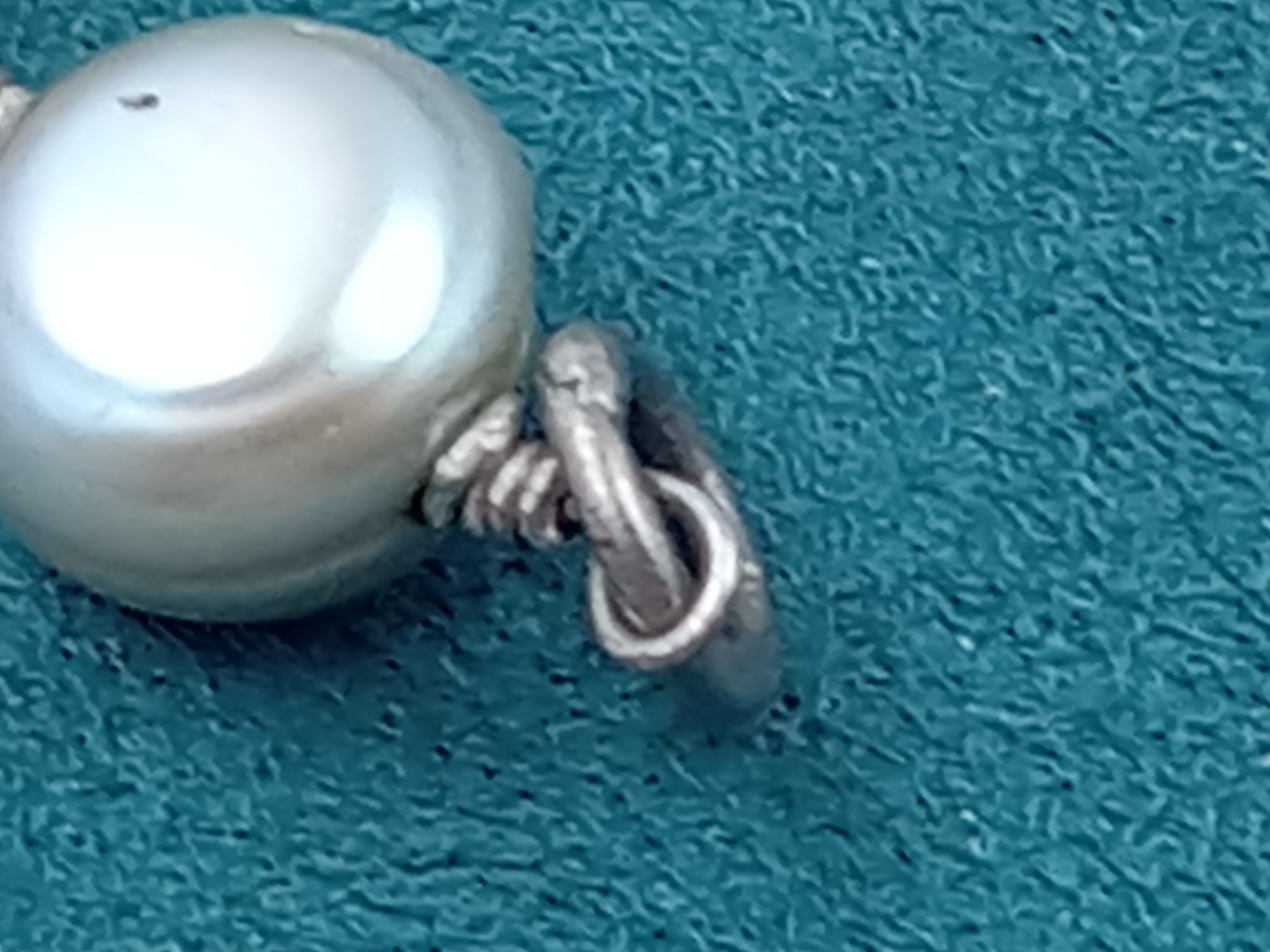 Sterling Silver Bracelet w. Alternating Pearl & P… - image 12