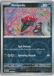 Venipede 115/167 Twilight Masquerade Reverse Holo