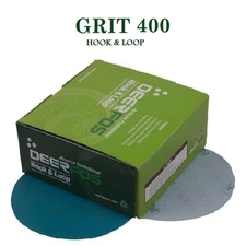 DEERFOS 6" SANDING DISC 400 GRIT SANDPAPER SHEET HOOK & LOOP 10PCS