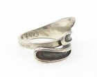 RCA MEXICO 925 Silver  Vintage Oxidized Detail Wrap Band Ring Sz 5  RG10881 — photo 3