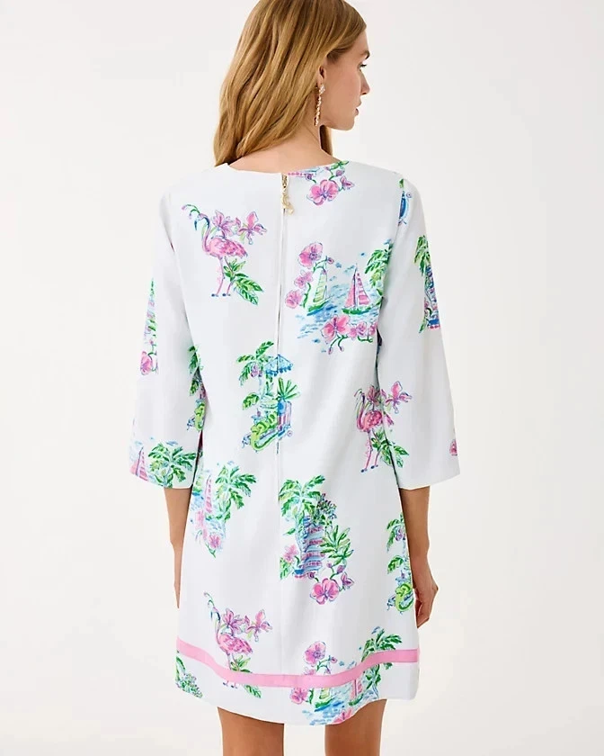 NWT Lilly Pulitzer Margaux 3/4 Sleeve Dress Color: Resort White De Choose Size.. - Image 2 of 4