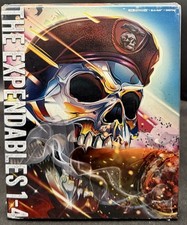 THE EXPENDABLES 1-4 WALMART 4K UHD BLU-RAY STEELBOOK *SEALED READ DESCRIPTION!*