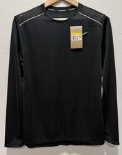 NEW NIKE DRI-FIT MILER LONG SLEEVE RUNNING SHIRT MENS TOP BLACK AJ7568 010 S-2XL