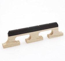Cashbeat 4-String Banjo Bridge - Premium Ebony and Maple Bridge for Banjolele, U