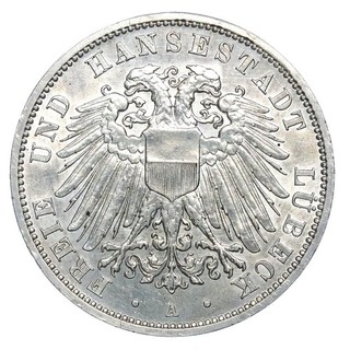 Kaiserreich Freie und Hansestadt Lübeck 3 Mark 1910