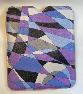 [Great Value Final SALE Price] Emilio Pucci Tablet Clutch Case Leather Trim