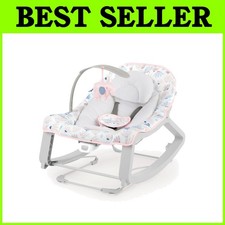 Infant to Toddler Vibrating Bouncer Seat, Pink Burst