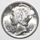 1940 Mercury Dime CHOICE BRILLIANT UNCIRCULATED (D180)