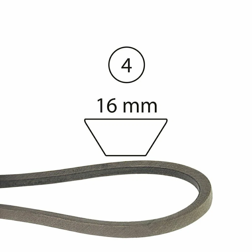 Lawn mower belt cross clearance reference