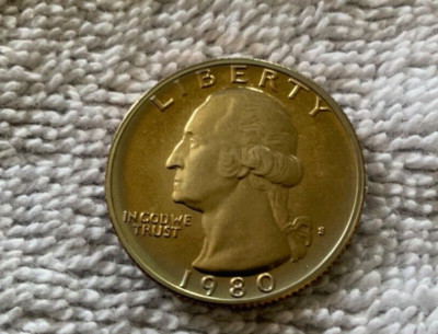 1980 S Washington Quarter 25C Uncirculated Proof DCAM