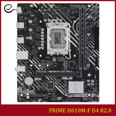 FOR ASUS PRIME H610M-F D4 R2.0 DDR4*2 LGA1700 64GB HDMI micro-ATX Motherboard