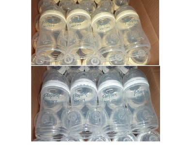 Playtex Drop-Ins Nurser Baby Bottles 4 OZ Slow Flow Nipples Reduces Colic LOT of