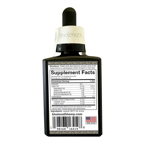 Bholenath Hemp Oil | Ultra Strength | ON SALE | 28% OFF!!! - Picture 3 of 6