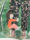 LARGE MARINE CORPS, MILITARY, NAIVE FOLK ART PAINTING — photo 4
