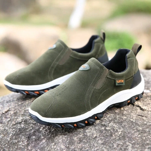 Mens Casual Breathable Loafers Shoes Running Walking Slip on Sports Sneakers Gym - Bild 17 von 49