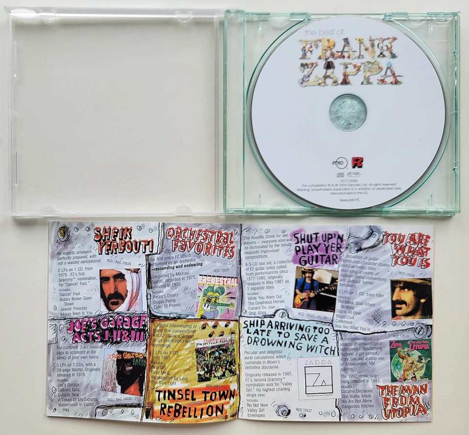 Frank Zappa - The Best Of CD UK 2004 Rykodisc Zustand: sehr gut - Bild 3 von 4