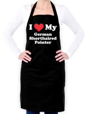 I Love My Deutsch Kurzhaar Zeiger Unisex Schürze - Hund - Welpe - Hunde - Tier
