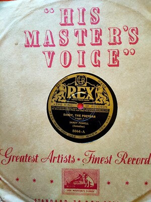 SANDY POWELL (Comedian) ''The Postman'' REX 8064 10'' 78 RPM VG+