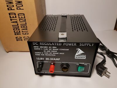 McVoice DF1767ZIG Lineares Labornetzgerät 13,8V 30-32A DC Regulated Power Supply