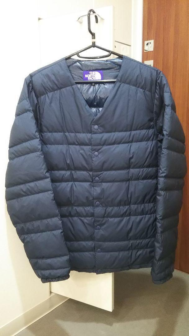 THE NORTH FACE PURPLE LABEL Down Cardigan Coat Navy Size-M THE NORTH FACE PURPLE LABEL Down Cardigan Coat Navy Size-M