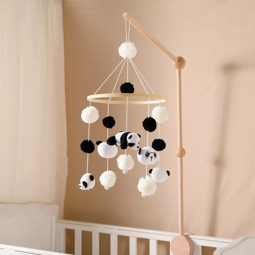 Baby Crib Mobiles Hanging Pendant Decor Panda Infant Bed Bell