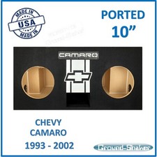 Chevy Camaro 1993-2002 10" Dual Ported Vented Sub Box Subwoofer Enclosure