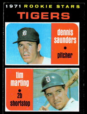 Dennis Saunders / Tim Marting RS, RC 1971Topps #423 EX No Crease A