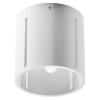 Modern Weiß Deckenlampe Inez 1 G9 Deckenleuchte Rund Aluminium Spot-Strahler