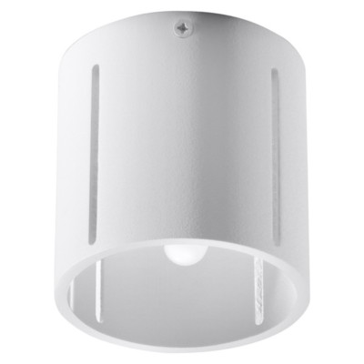 Modern weiß Deckenlampe INEZ 1 G9 Deckenleuchte rund Aluminium Spot-Strahler