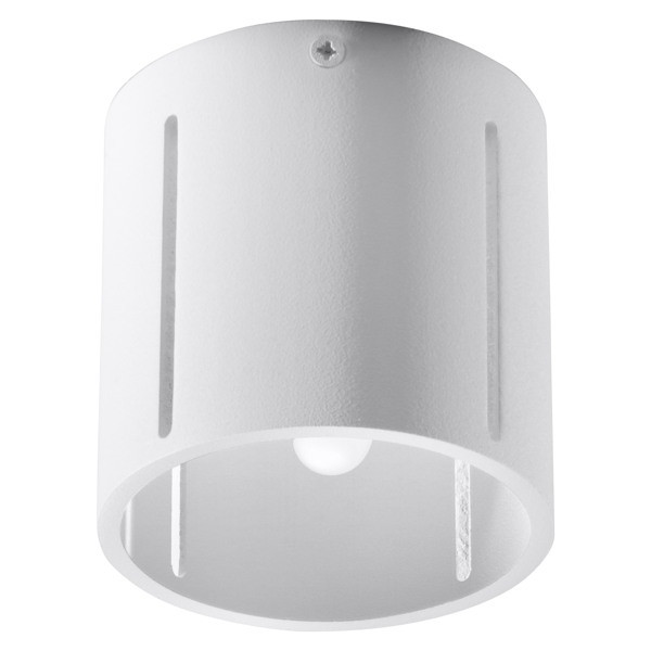 Modern Weiß Deckenlampe Inez 1 G9 Deckenleuchte Rund Aluminium Spot-Strahler-image